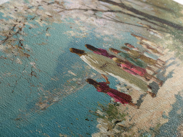 Blossoms Of Mercy | Framed Canvas Print | Christian Art Canvas | Modern Christian Art | Jesus Painting | Christmas Art Prints | Christian G