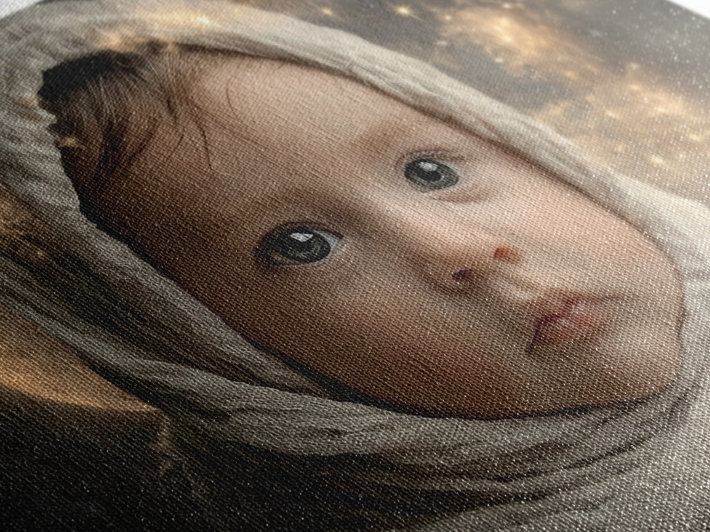 Starborn Hope, Framed Canvas Print, Christian Wall Art, Christian Art Canvas, Jesus Christmas Art, Christian Christmas Art, Christian Gift