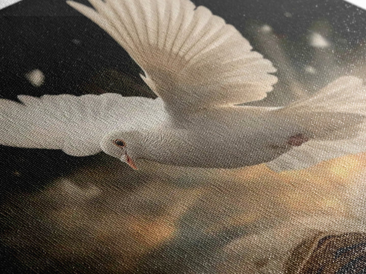 Dove Of Hope – Framed Canvas Print – Christian Wall Art – Christian Art Canvas – Modern Christian Art – Christian Gift Ideas – Christian Pa