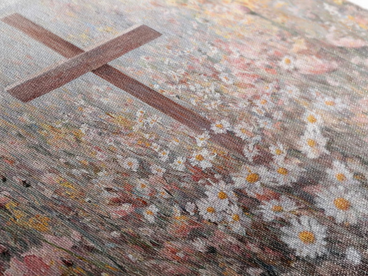 Field Of Grace, Framed Canvas Print, Christian Painting, Christian Wall Art, Christian Art Canvas, Large Christian Art