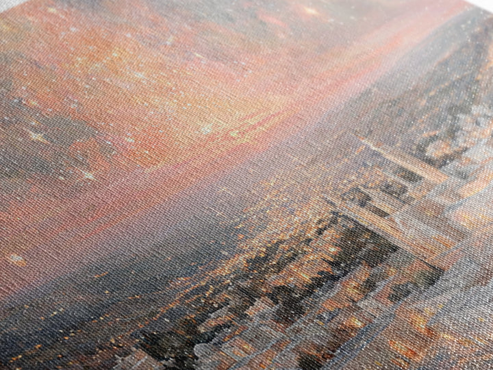 Bethlehem Starrise, Framed Canvas Print, Christian Wall Art, Christian Christmas Art, Christian Art Canvas, Christmas Art