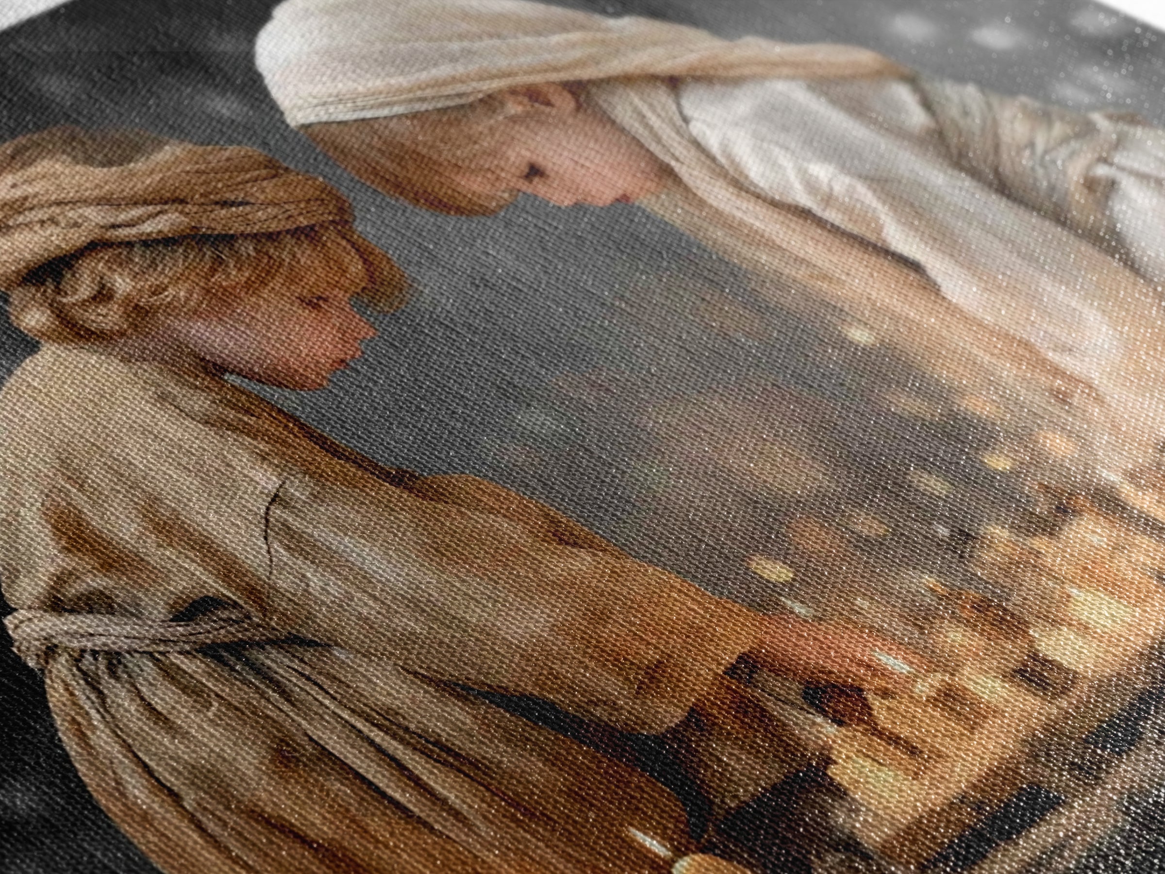 Quiet Redeemer – Framed Canvas Print – Christian Art Canvas – Christmas Art – Christian Wall Art – Jesus Painting – Christian Decor