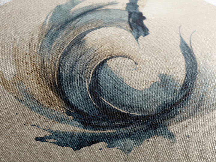 Modern Calligraphy Wave Canvas Print, Calligraphy Art, Neutral Decor, Living Room Decor, Fine Art, Script, Wall Art, Home Decor, CAL-1x1-82