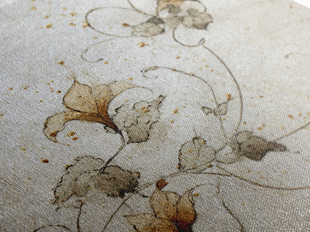 Floral Vine Created from Graceful Script Like Canvas Print, Calligraphy Art, Statement Artwork, Living Room Decor, Script, CAL-1x1-83