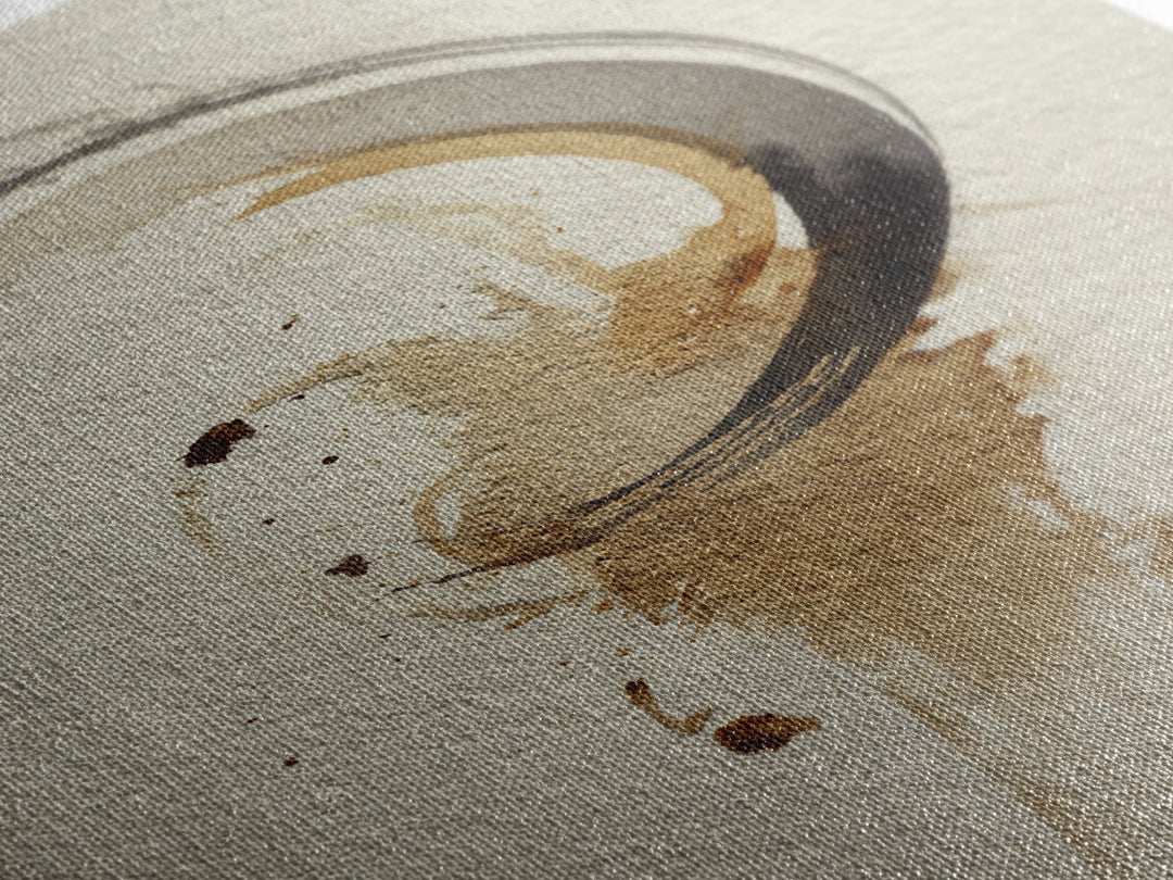 Crescent Moon Made from Elegant Ink Swashes Canvas Print, Calligraphy Art, Home Decor, Living Room Decor, Fine Art, Script, CAL-2x3-29