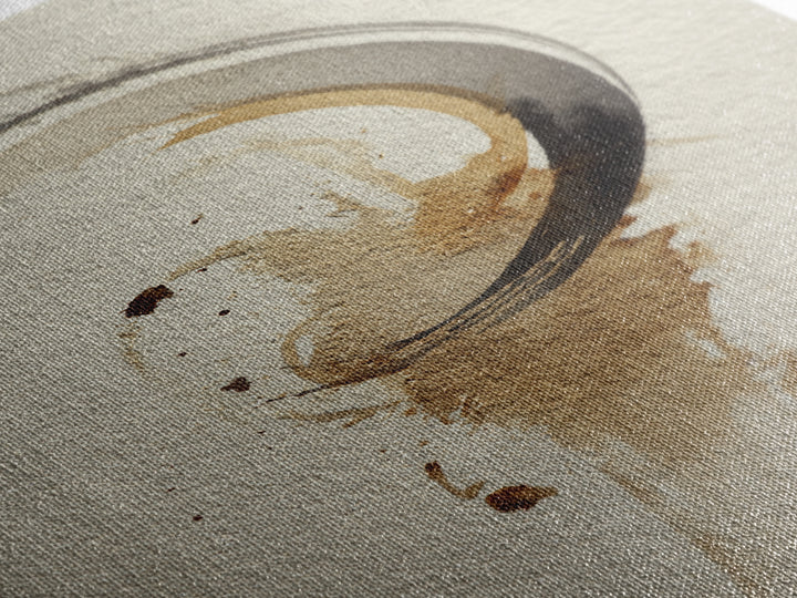 Crescent Moon Made from Elegant Ink Swashes Canvas Print, Calligraphy Art, Home Decor, Living Room Decor, Fine Art, Script, CAL-2x3-29