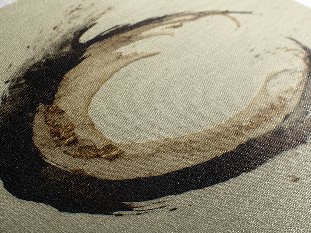 Crescent Moon Made from Elegant Ink Swashes Canvas Print, Calligraphy Art, Home Decor, Living Room Decor, Fine Art, Script, CAL-2x3-5
