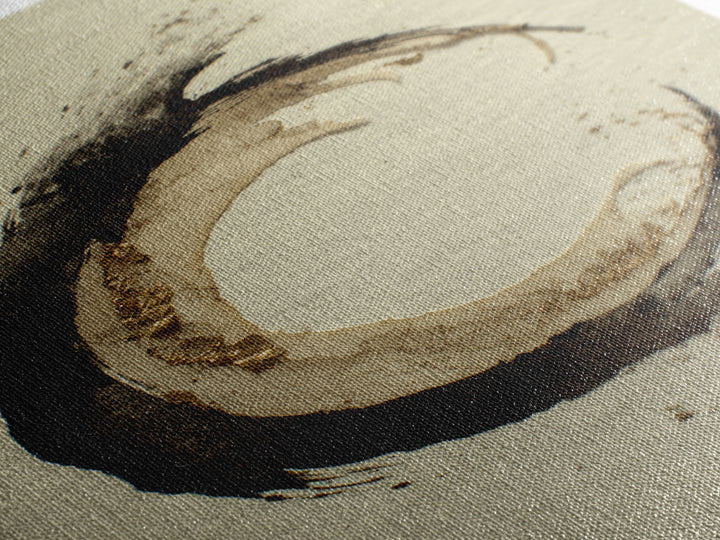 Crescent Moon Made from Elegant Ink Swashes Canvas Print, Calligraphy Art, Home Decor, Living Room Decor, Fine Art, Script, CAL-2x3-5