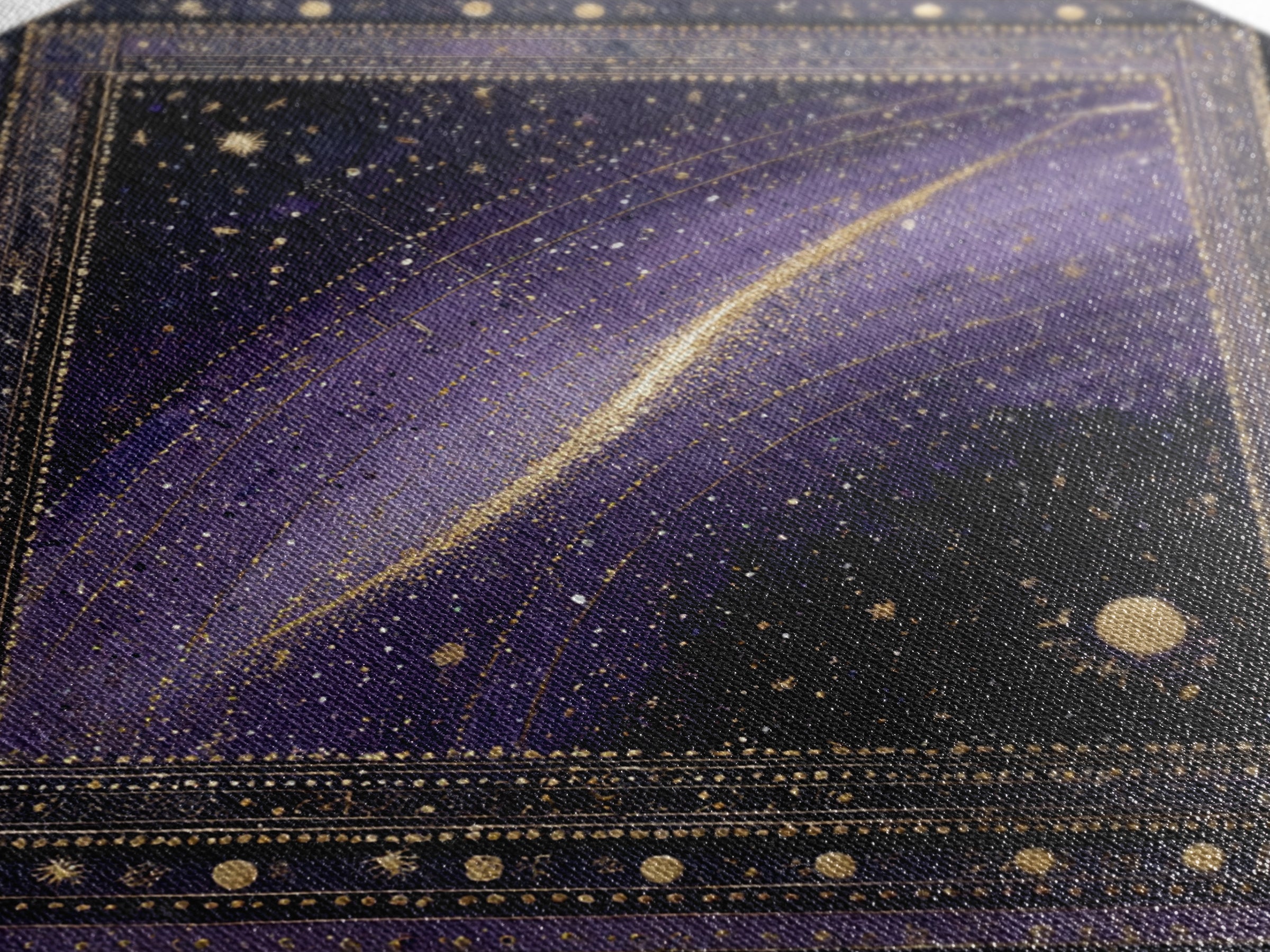 Dreamlike Comet Crossing a Violet Sky Canvas Print, Celestial Art, Whimsical Art, Living Room Decor, Fine Art, Celestial, CEL-1x1-60