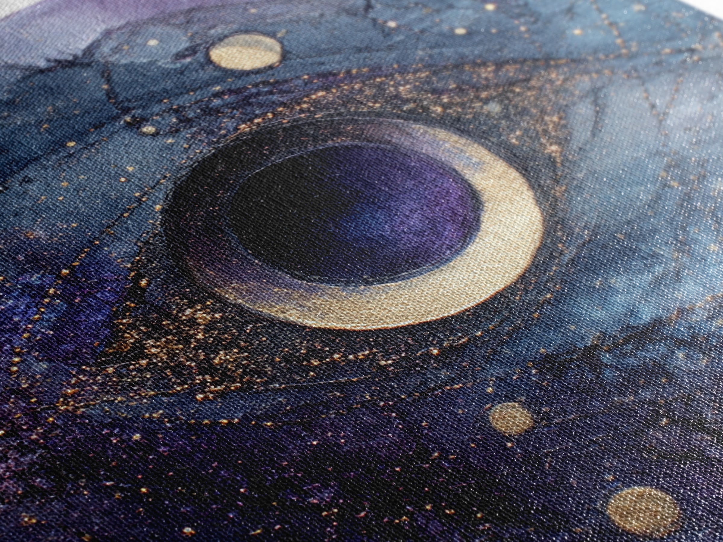 Mystic Eye Surrounded by Moons and Constellations Framed Canvas Print, Celestial Art, Art Print, Living Room Decor, Celestial, CEL-1x1-88