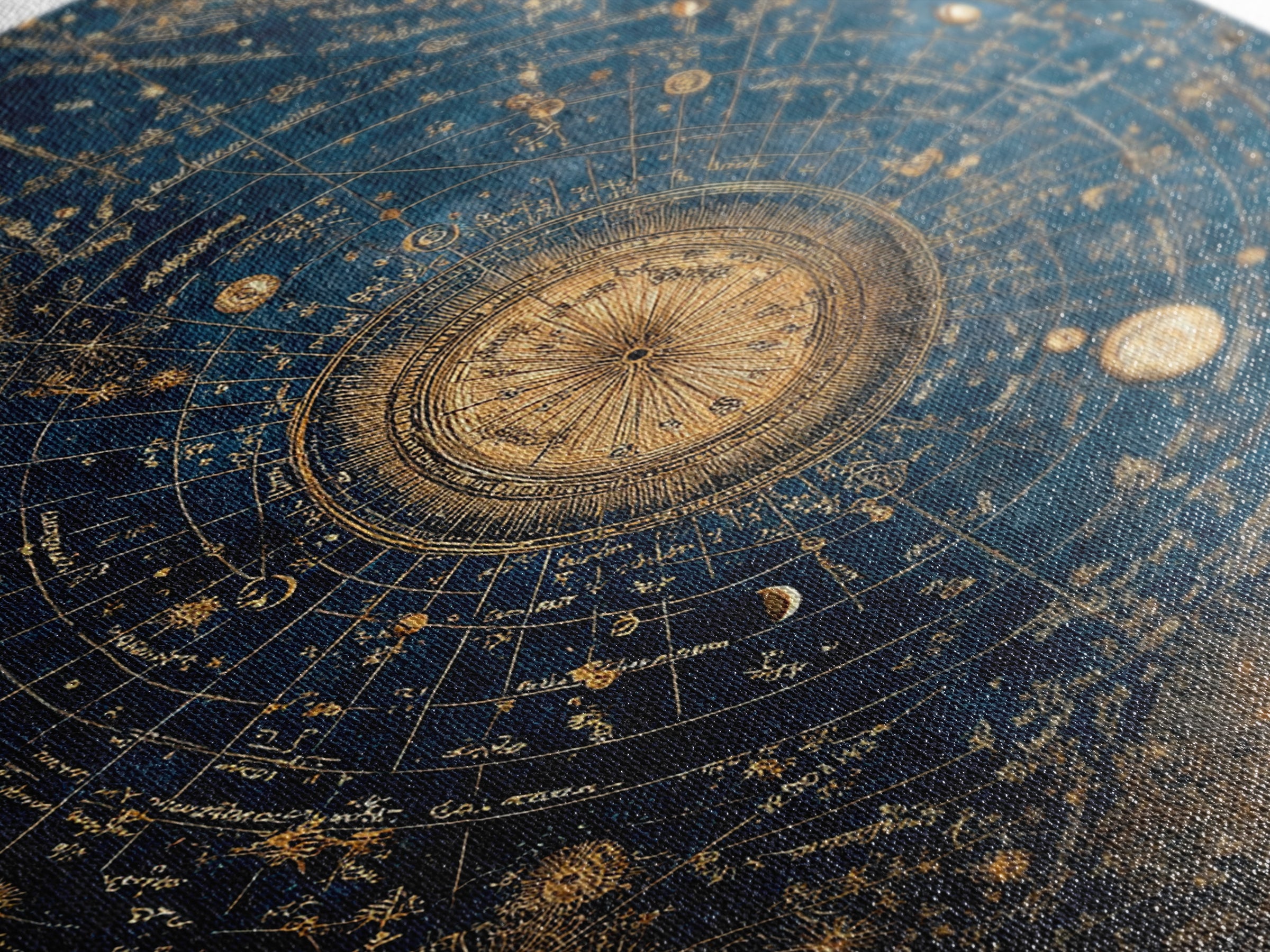Blue Star Map Framed Canvas Print, Celestial Art, Wall Decor, Living Room Decor, Fine Art, Celestial, Contemporary Art, CEL-2x3-30