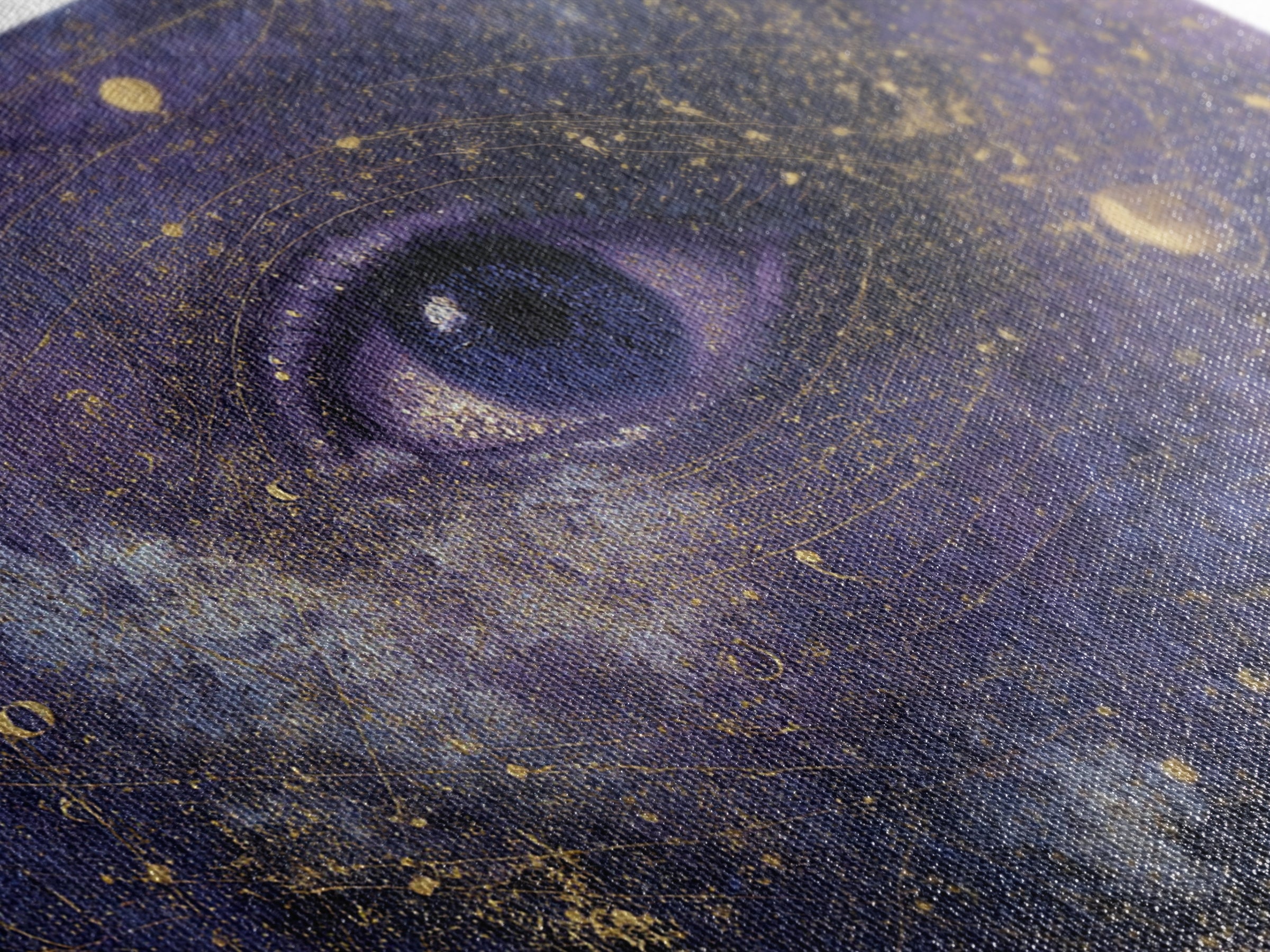 Mystic Eye Surrounded by Moons and Constellations Canvas Print, Celestial Art, Minimalist Art, Living Room Decor, Celestial, CEL-3x2-92
