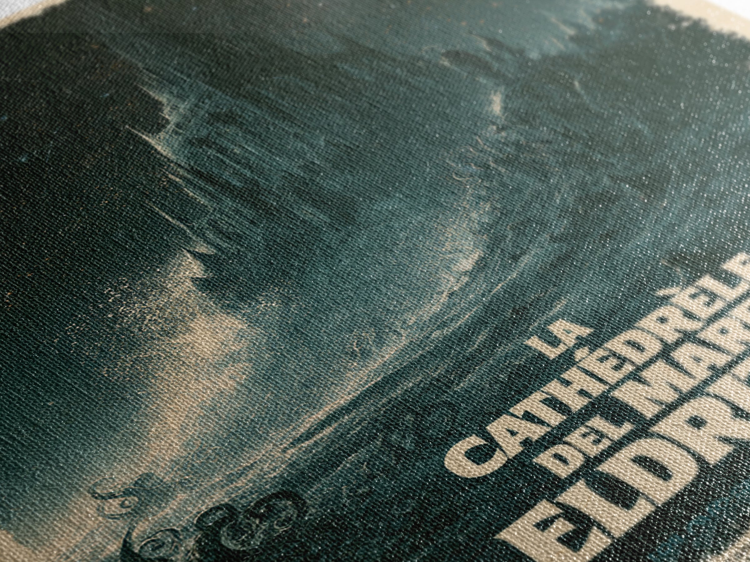 The Cathedral Of The Eldritch Sea, Italian Language Horror Movie Poster, 1970s Horror Art, Cult Horror Poster, Framed Canvas Print