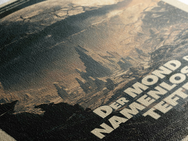 The Moon Of The Nameless Deep, German Language Horror Movie Poster, 1960s Horror Art, Classic Monster Poster, Canvas Print