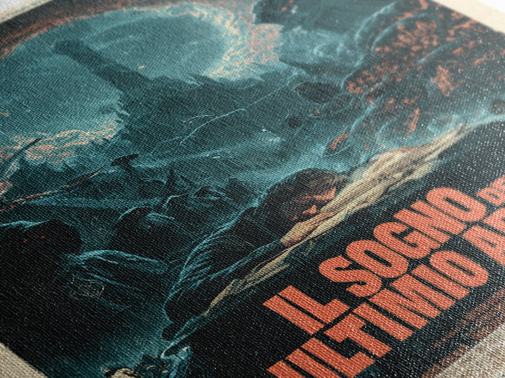 The Dream Of The Last Abyss, Italian Language Horror Movie Poster, 1970s Horror Art, Cosmic Horror Movie Art, Canvas Print