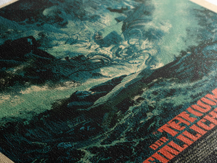 The Dream Of The Eldritch Sea, German Language Horror Movie Poster, 1960s Horror Art, Cosmic Horror Movie Art, Canvas Print