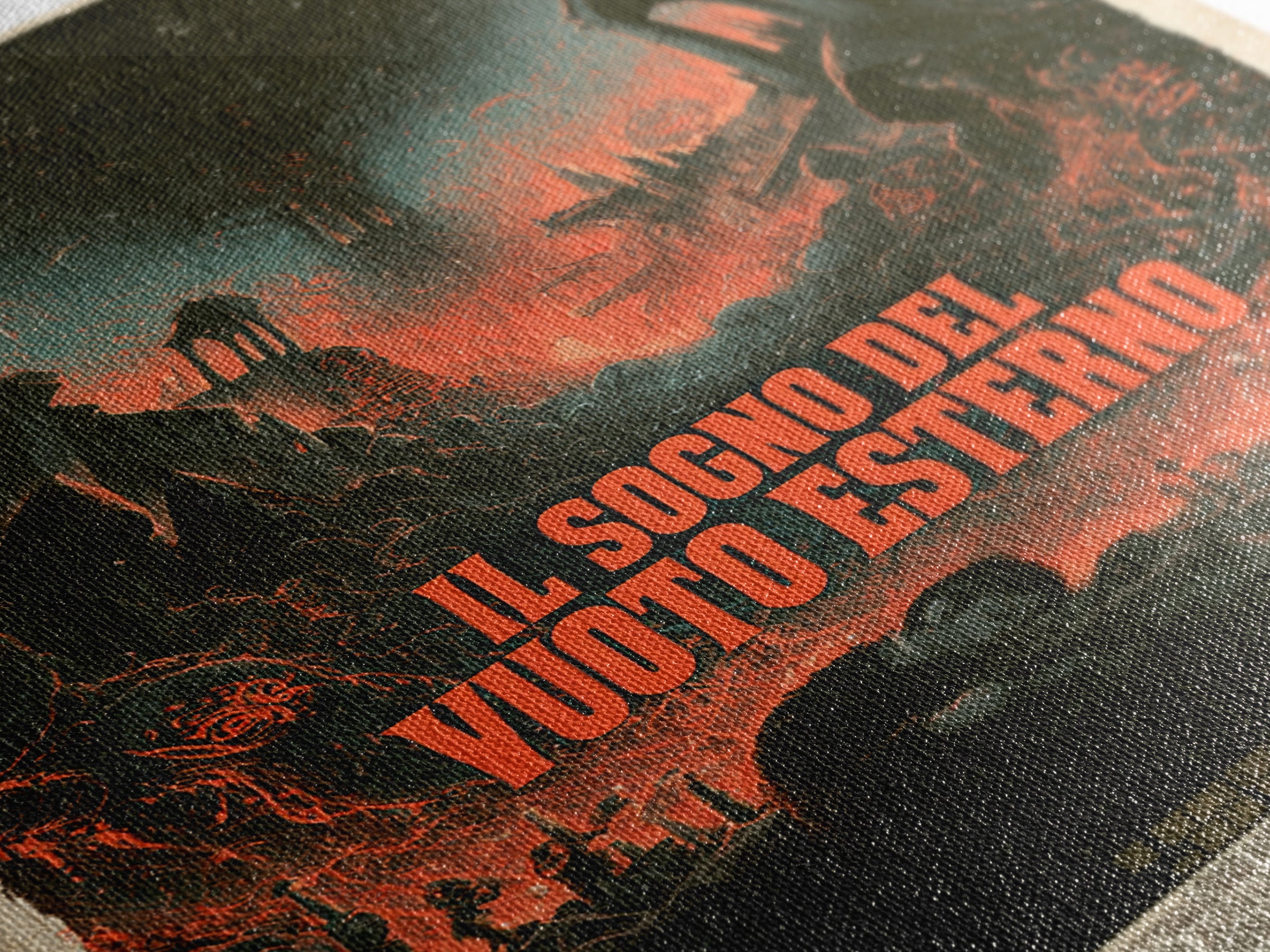 The Dream Of The Outer Void, Italian Language Horror Movie Poster, 1970s Horror Art, Cult Horror Poster, Framed Canvas Print