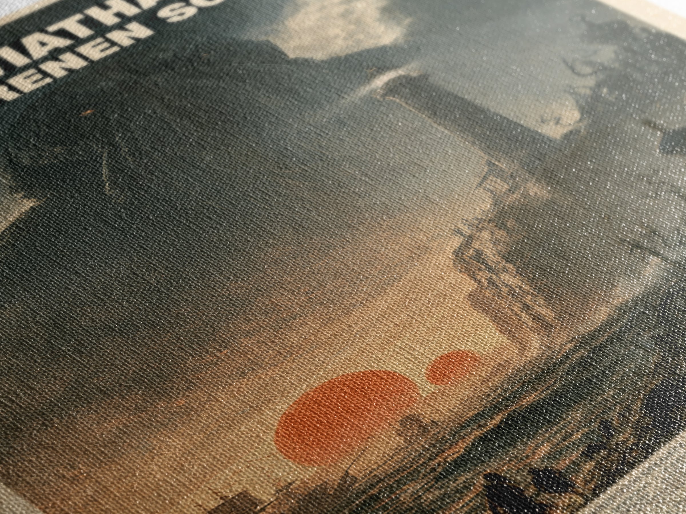 The Leviathan Of Frozen Suns, German Language Horror Movie Poster, 1960s Horror Art, Cult Horror Poster, Framed Canvas Print