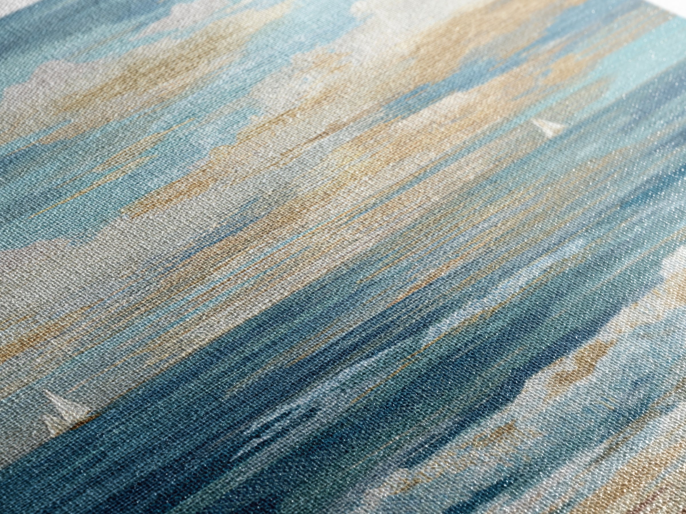 Soft Blue Ocean Horizon Canvas Print, Coastal Art, Modern Decor, Coastal Decor, Fine Art, Coastal, Home Decor, Wall Decor, COA-1x1-49
