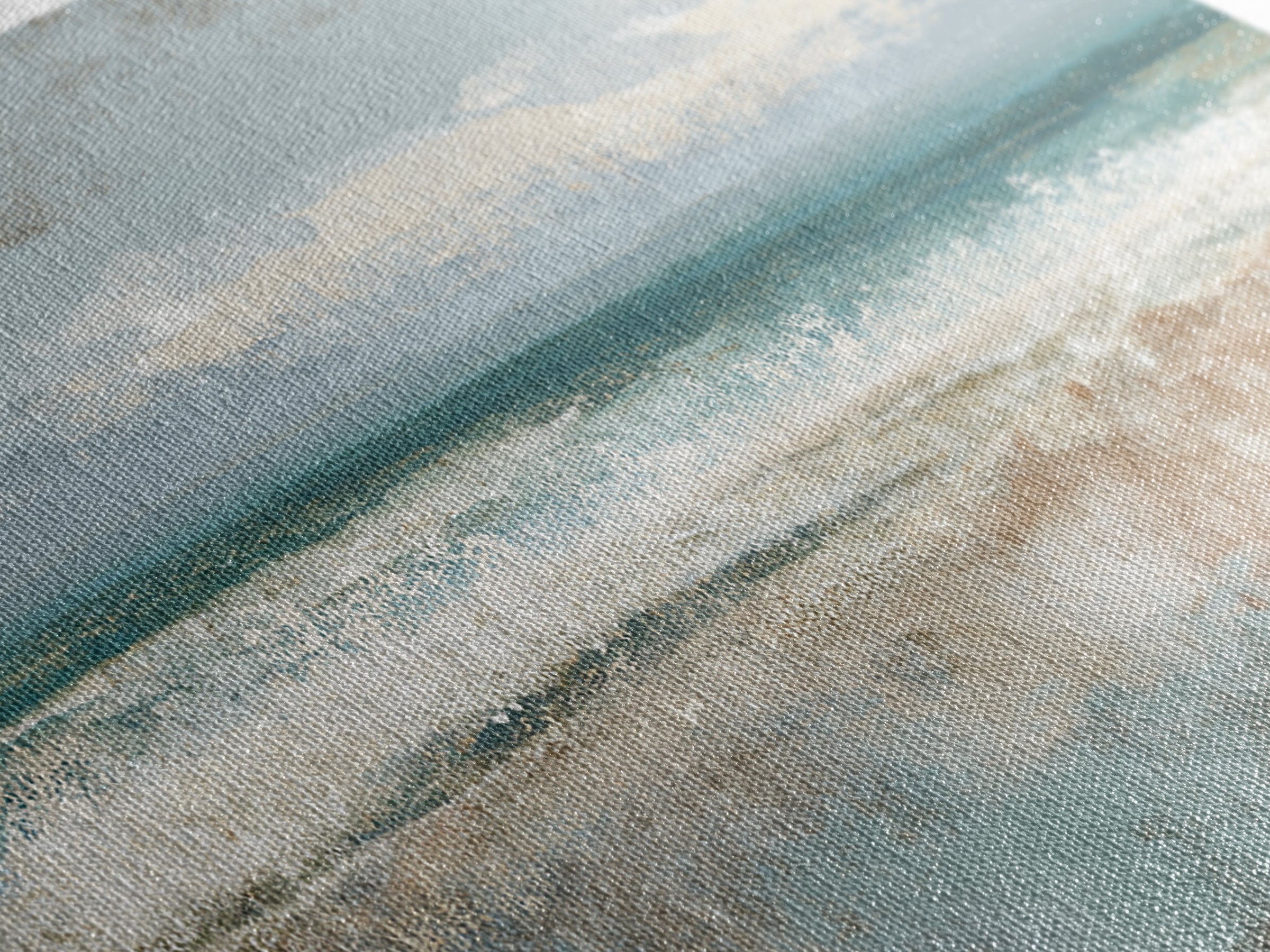 Abstract Seafoam Patterns Framed Canvas Print, Coastal Art, Home Decor, Coastal Decor, Abstract Art, Coastal, Wood Art, COA-2x1-86