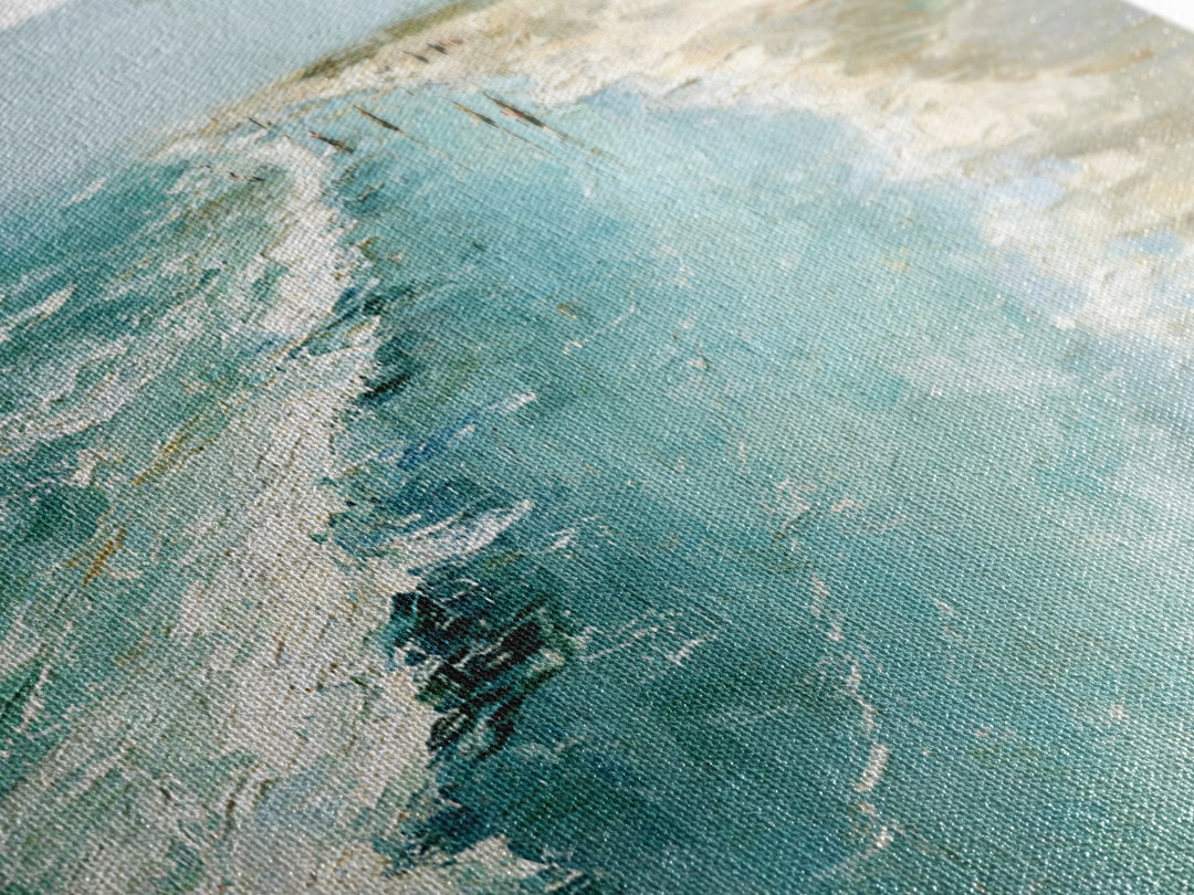 Aerial Sandbar with Turquoise Water Framed Canvas Print, Coastal Art, Coastal Prints, Coastal Decor, Fine Art, Coastal, COA-3x1-69