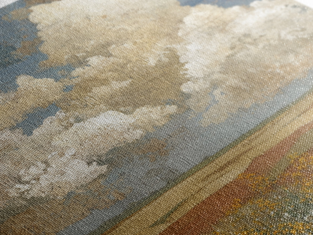 Cornfield under Dramatic Summer Clouds Framed Canvas Print, Country Art, Floral Wall Art, Farmhouse Decor, Abstract Art, COU-1x1-42