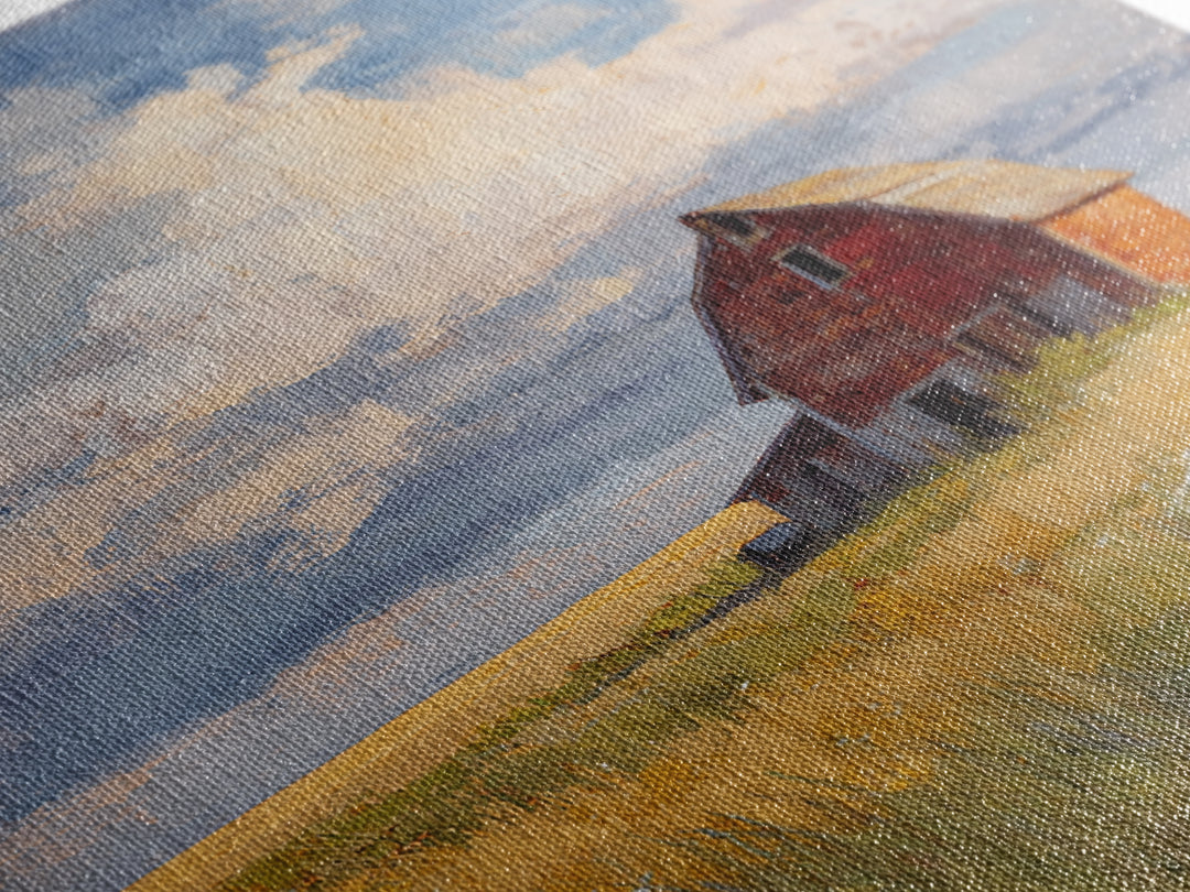 Cornfield under Dramatic Summer Clouds Canvas Print, Country Art, Gallery Wall Art, Farmhouse Decor, Fine Art, Country, COU-1x1-90