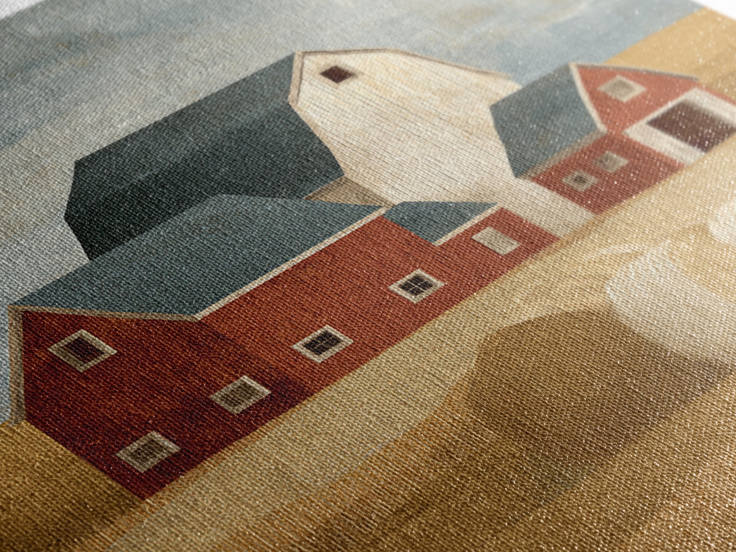 Hay Bales in Late Afternoon Sun Canvas Print, Country Art, Gallery Wall Art, Farmhouse Decor, Fine Art, Country, COU-1x1-92