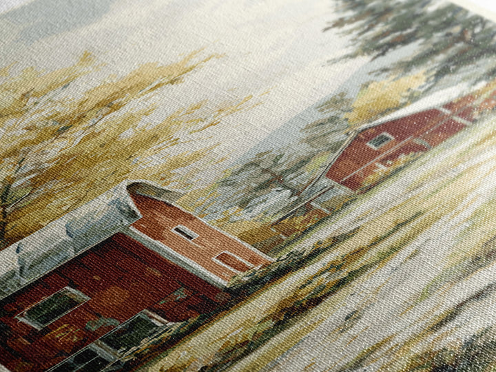 Apple Orchard with Warm Autumn Light Canvas Print, Country Art, Farmhouse Wall Art, Farmhouse Decor, Fine Art, Country, COU-1x3-42