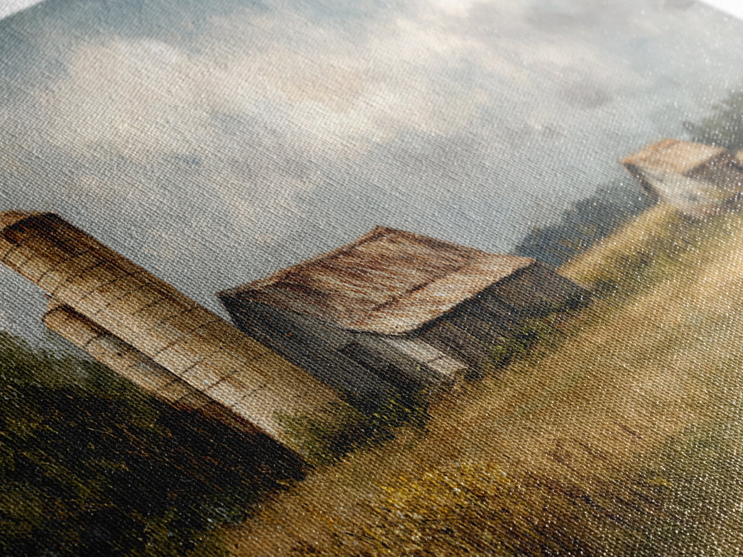 Cornfield under Dramatic Summer Clouds Framed Canvas Print, Country Art, Home Decor, Farmhouse Decor, Fine Art, Country, COU-2x1-86