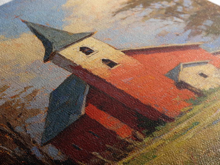 Country Church Steeple Beyond Trees Framed Canvas Print, Country Art, Printable Wall Art, Farmhouse Decor, Fine Art, Country, COU-2x3-75