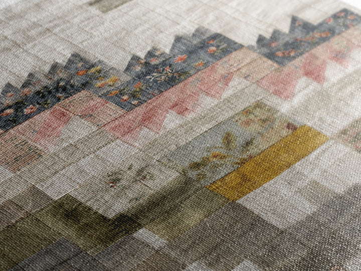 Quilt Geometric Folk Pattern Framed Canvas Print, Country Art, Gallery Decor, Farmhouse Decor, Fine Art, Country, COU-2x3-92
