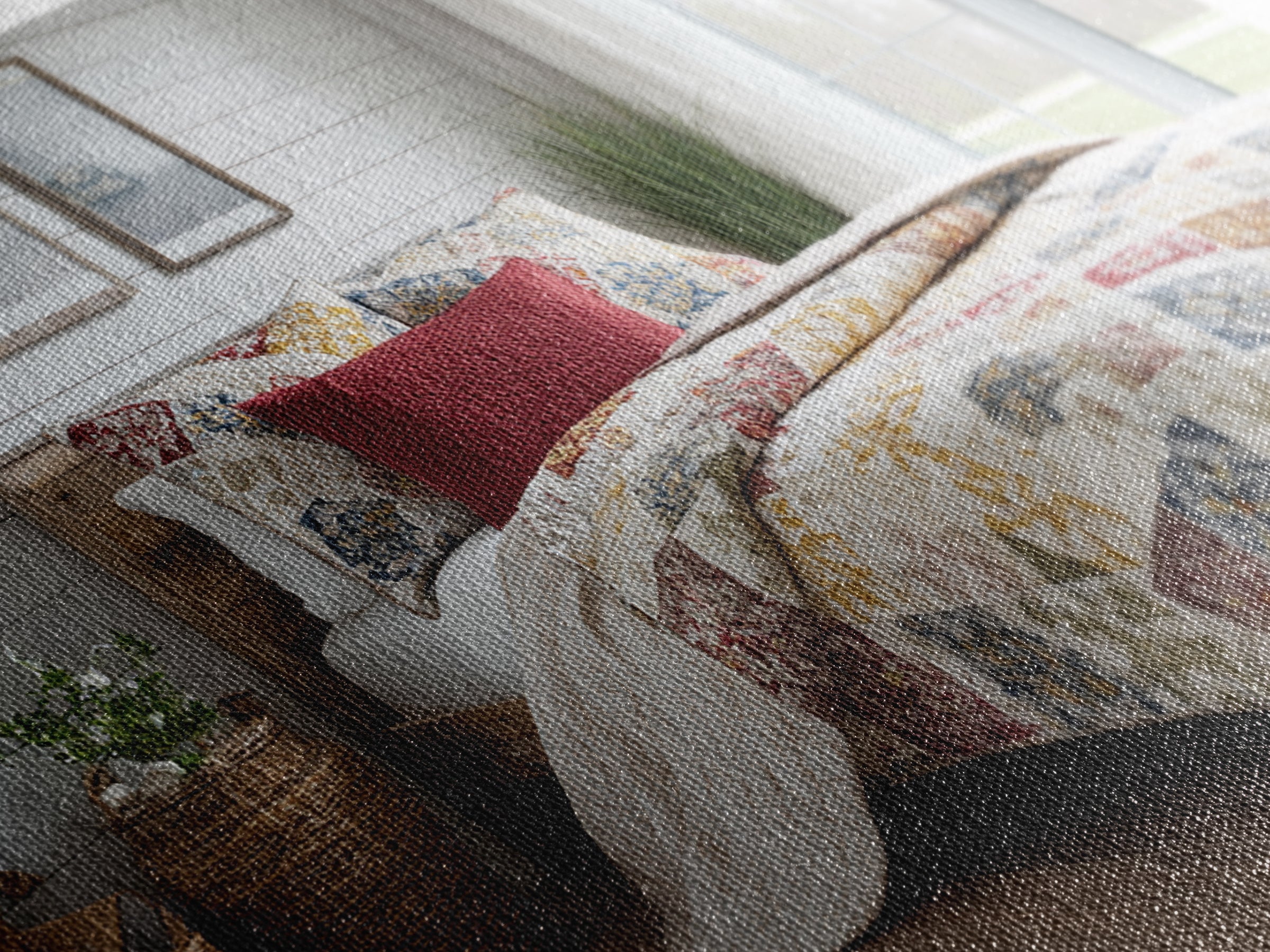 Quilt Geometric Folk Pattern Framed Canvas Print, Country Art, Gallery Decor, Farmhouse Decor, Fine Art, Country, COU-3x2-64