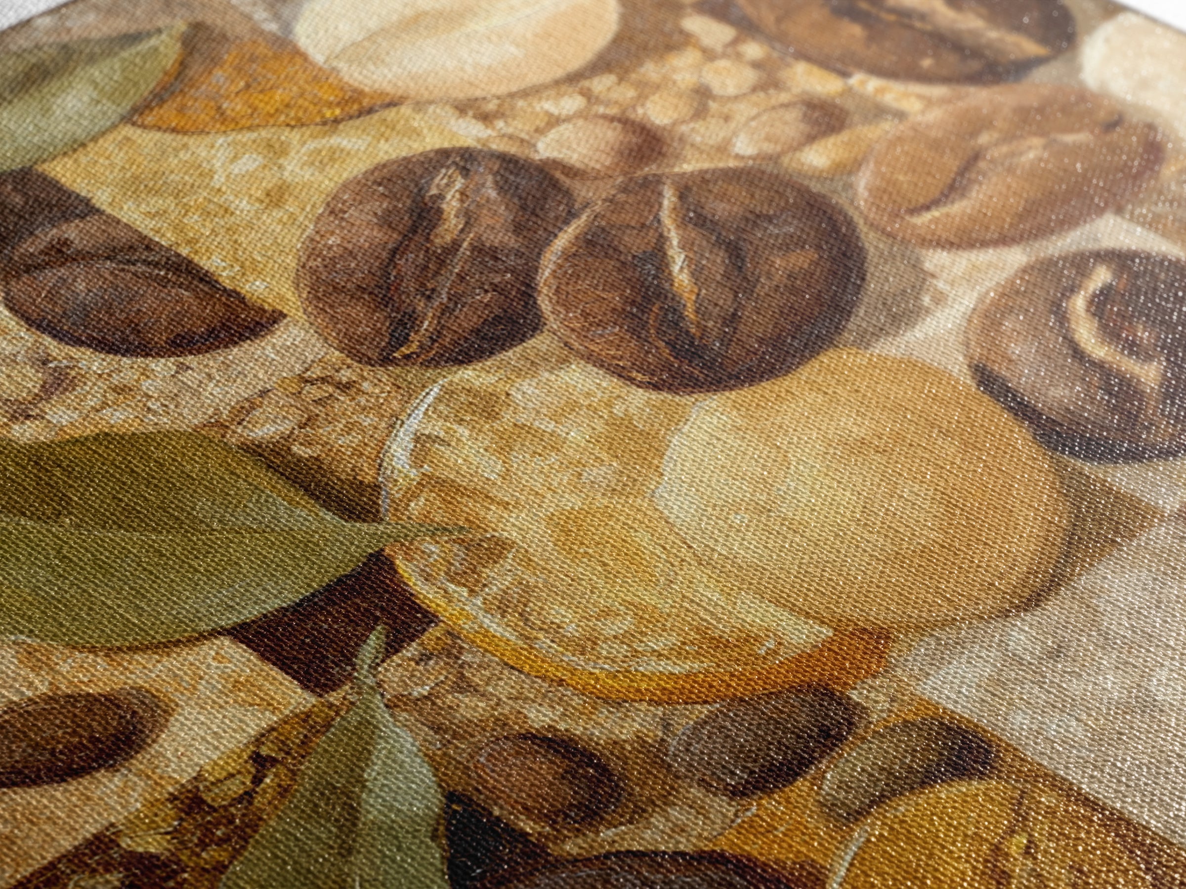 Coffee Bean Pattern Canvas Print, Coffee Shop Art, Kitchen Gift, Cafe Decor, Oil Painting, Cafe, Coffee Art, Food Art, CSA-1x1-15