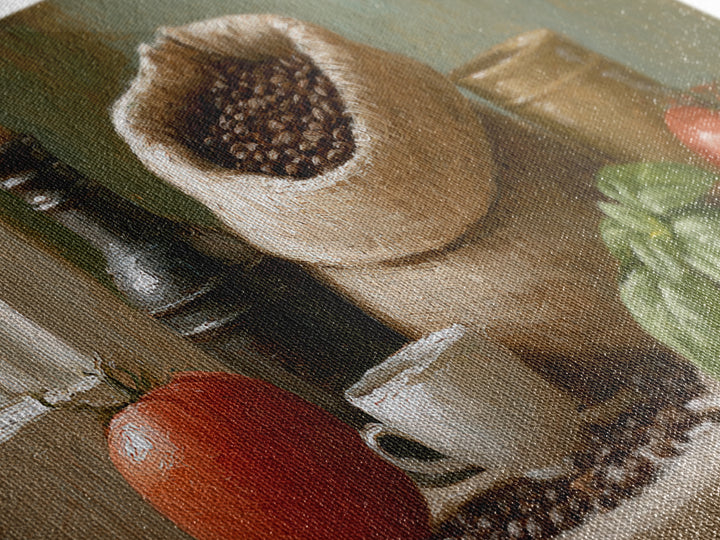 Coffee Beans and Burlap Sack Still Life Framed Canvas Print, Coffee Shop Art, Wall Decor, Cafe Decor, Fine Art, Cafe, CSA-2x1-46