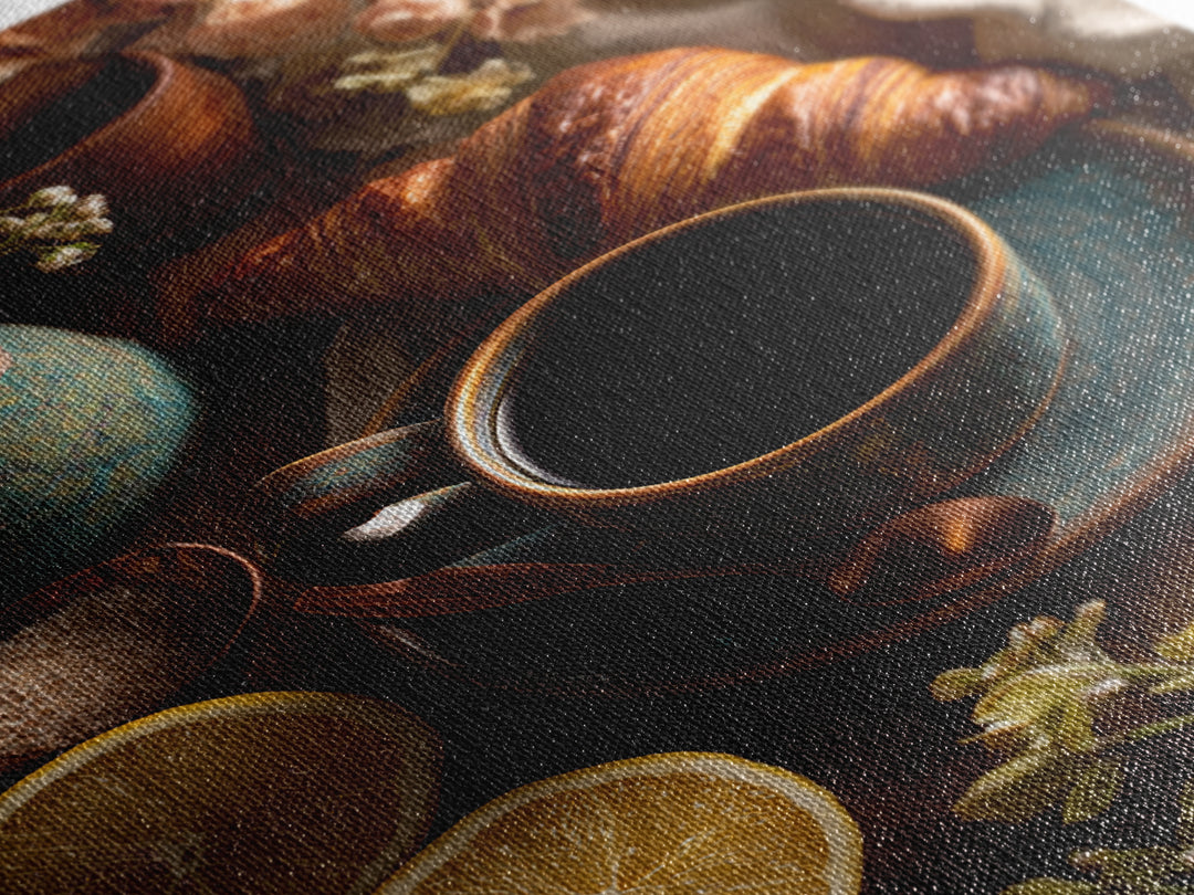 Moody Dark Roast Still Life Canvas Print, Coffee Shop Art, Gallery Decor, Cafe Decor, Fine Art, Cafe, Wall Art, Home Decor, CSA-2x3-16
