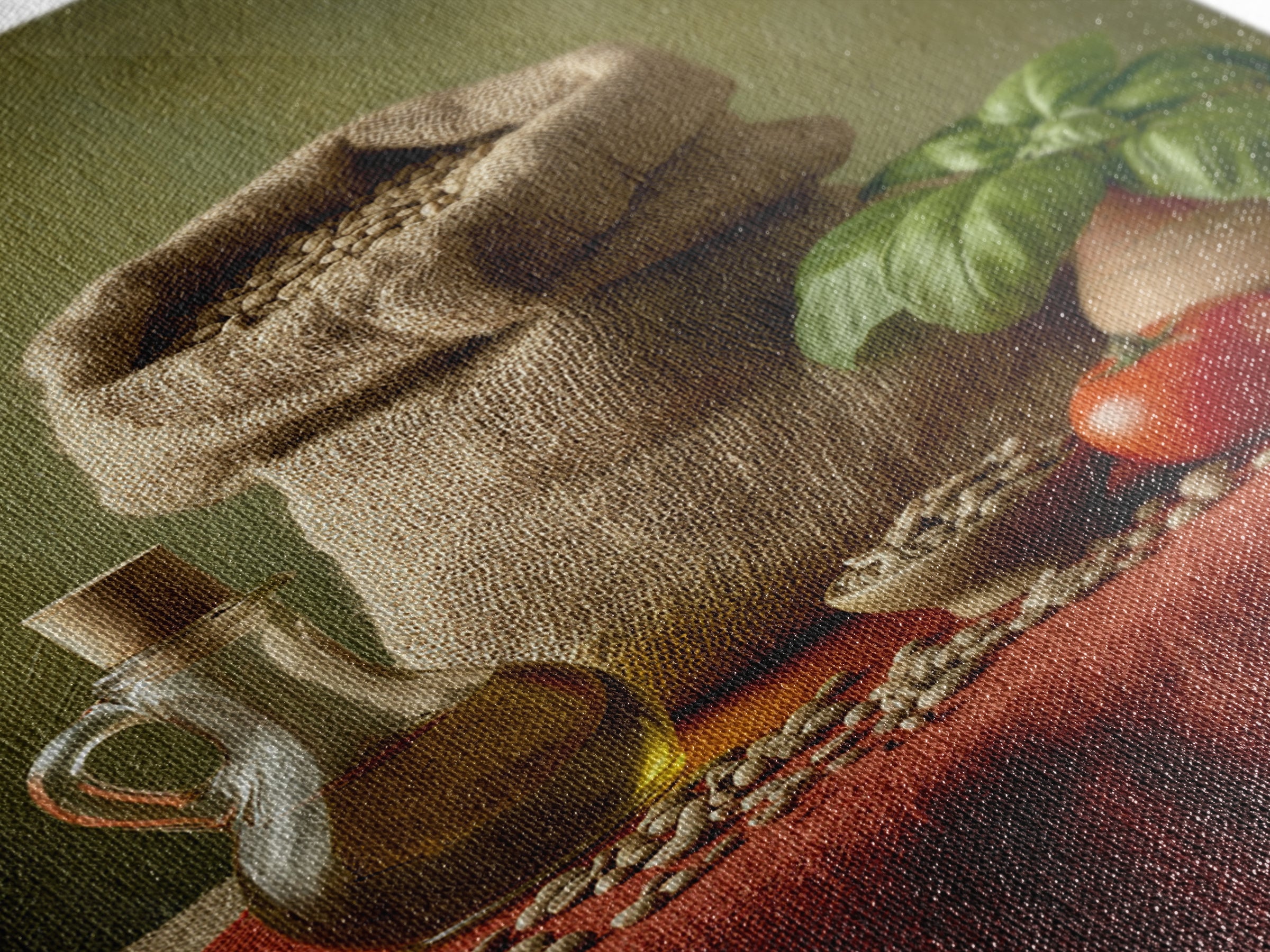 Coffee Beans and Burlap Sack Still Life Framed Canvas Print, Coffee Shop Art, Printable, Cafe Decor, Cafe, Dopamine Decor, CSA-2x3-34