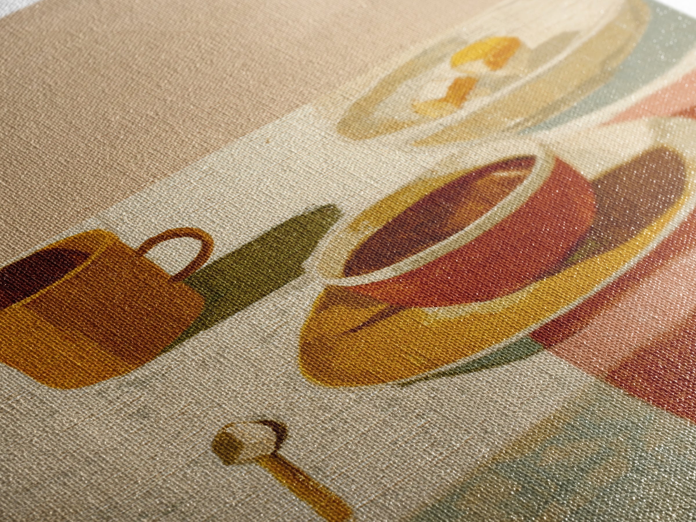 Minimal Line Art of a Cup and Framed Canvas Print, Coffee Shop Art, Kitchen Decor, Cafe Decor, Abstract Art, Cafe, CSA-2x3-74