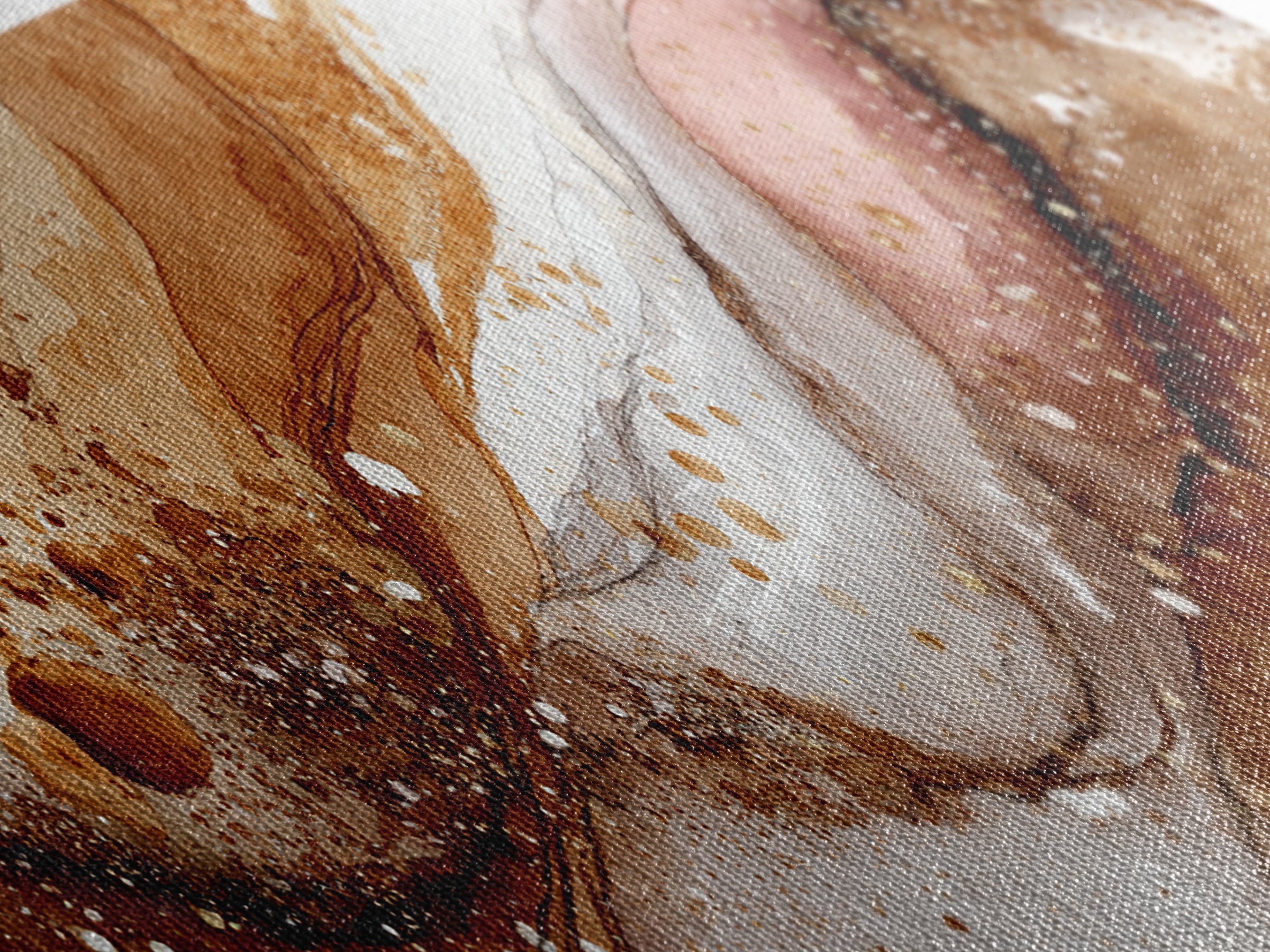 Abstract Brown and Cream Coffee Swirl Framed Canvas Print, Coffee Shop Art, Bedroom Wall Art, Cafe Decor, Abstract Art, Cafe, CSA-3x1-1