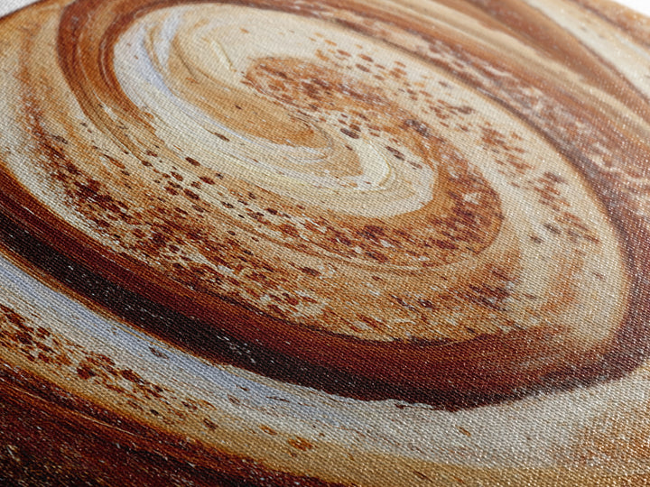 Abstract Brown and Cream Coffee Swirl Canvas Print, Coffee Shop Art, Luxury Decor, Cafe Decor, Abstract Art, Cafe, CSA-3x1-97