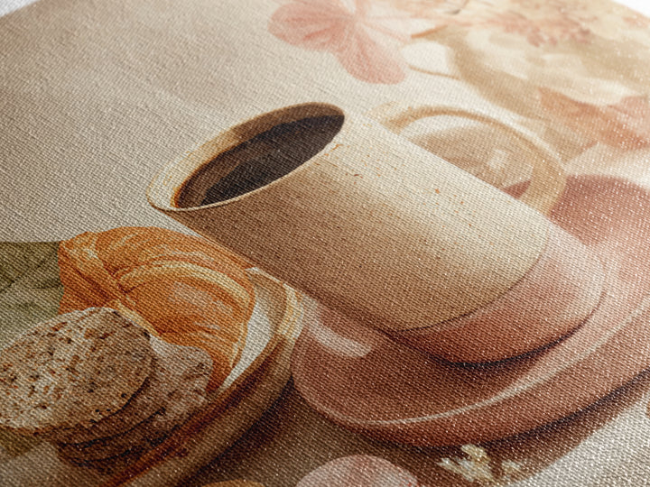 Retro Cafe Poster Coffee Cup Graphic Canvas Print, Coffee Shop Art, Modern Decor, Cafe Decor, Fine Art, Cafe, Wall Decor, CSA-3x2-11