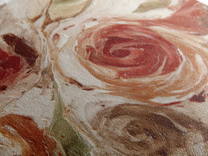 Abstract Brown and Cream Coffee Swirl Canvas Print, Coffee Shop Art, Whimsical Art, Cafe Decor, Abstract Art, Cafe, CSA-3x2-37