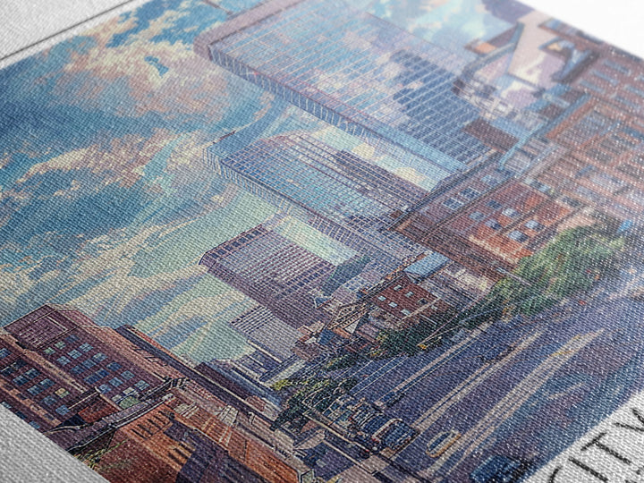 Boston Travel Poster, Canvas Print, Travel Wall Art, City Wall Art, Vintage Travel, Poster Art, City Travel Poster, Travel Art Print