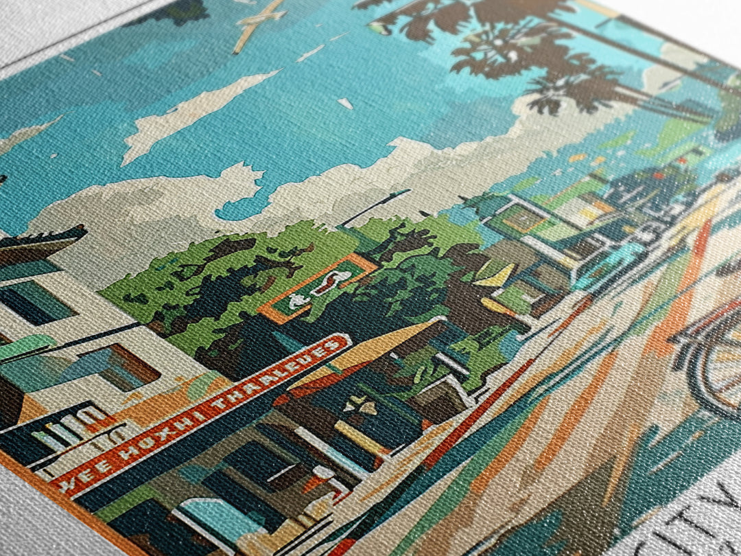 Sunnyvale California Travel Poster, Canvas Print, Retro Travel Poster, City Wall Art, Travel Posters, Retro Wall Art, City Art Print
