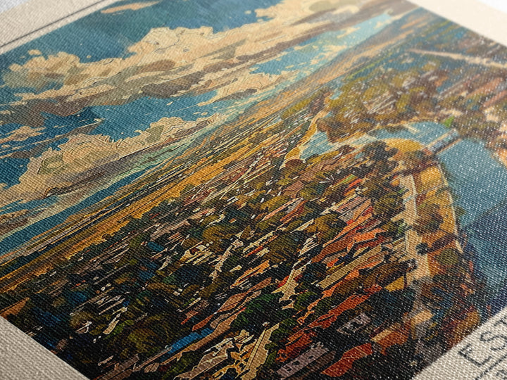 Simi Valley Travel Poster, Framed Canvas Print, City Art Print, Travel Wall Art, Living Room Wall Art, Retro Travel Poster, Wall Art