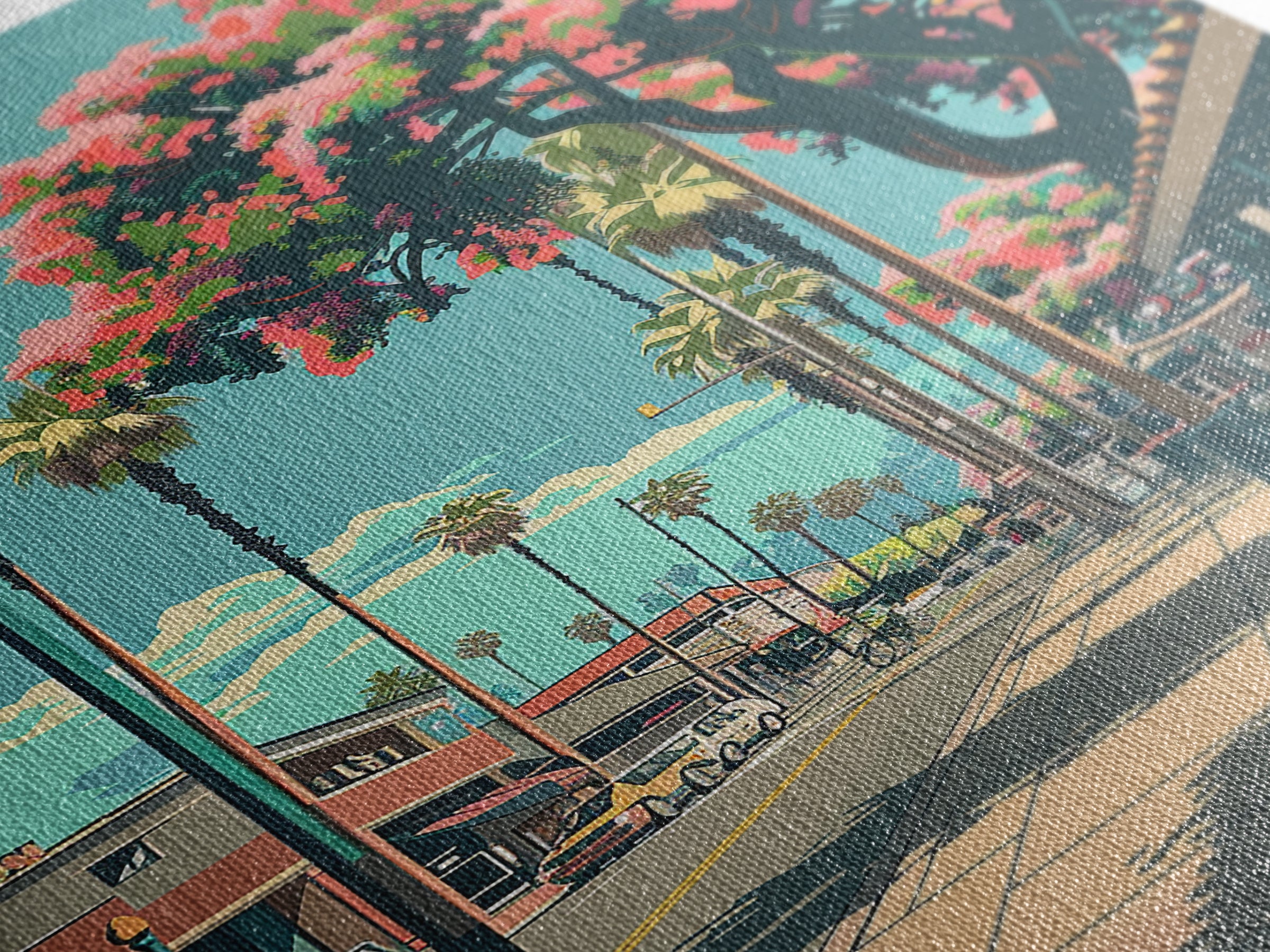 Garden Grove Travel Poster, Framed Canvas Print, City Travel Poster, Travel Wall Decor, Poster Art, Modern Wall Decor, Travel Prints