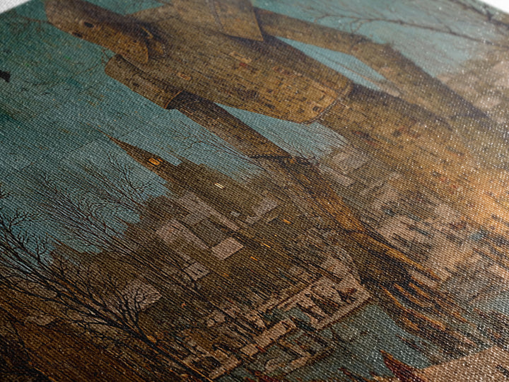 The Stitched Giant, Northern Renaissance Horror, Wide Panoramic Art, Dark Fantasy Wall Art, Canvas Print, Halloween Wall Art