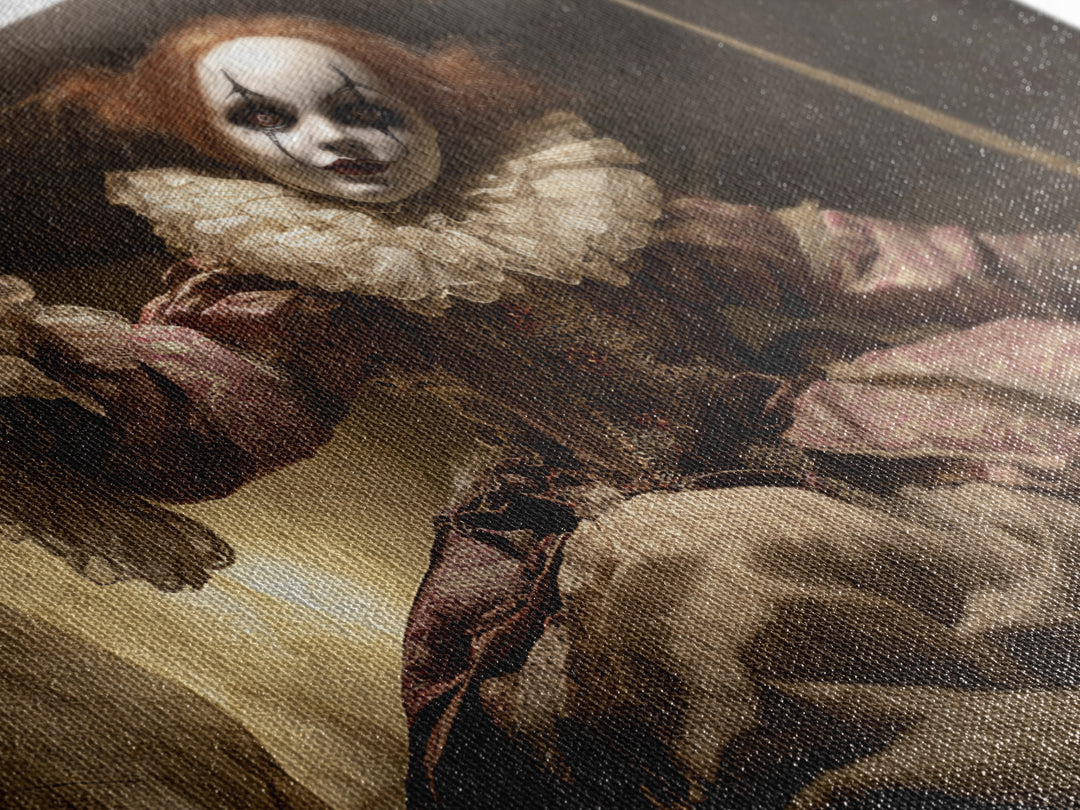 The Haunted Porcelain Doll, Danse Macabre Art, Landscape Wall Art, Macabre Wall Art, Framed Canvas Print