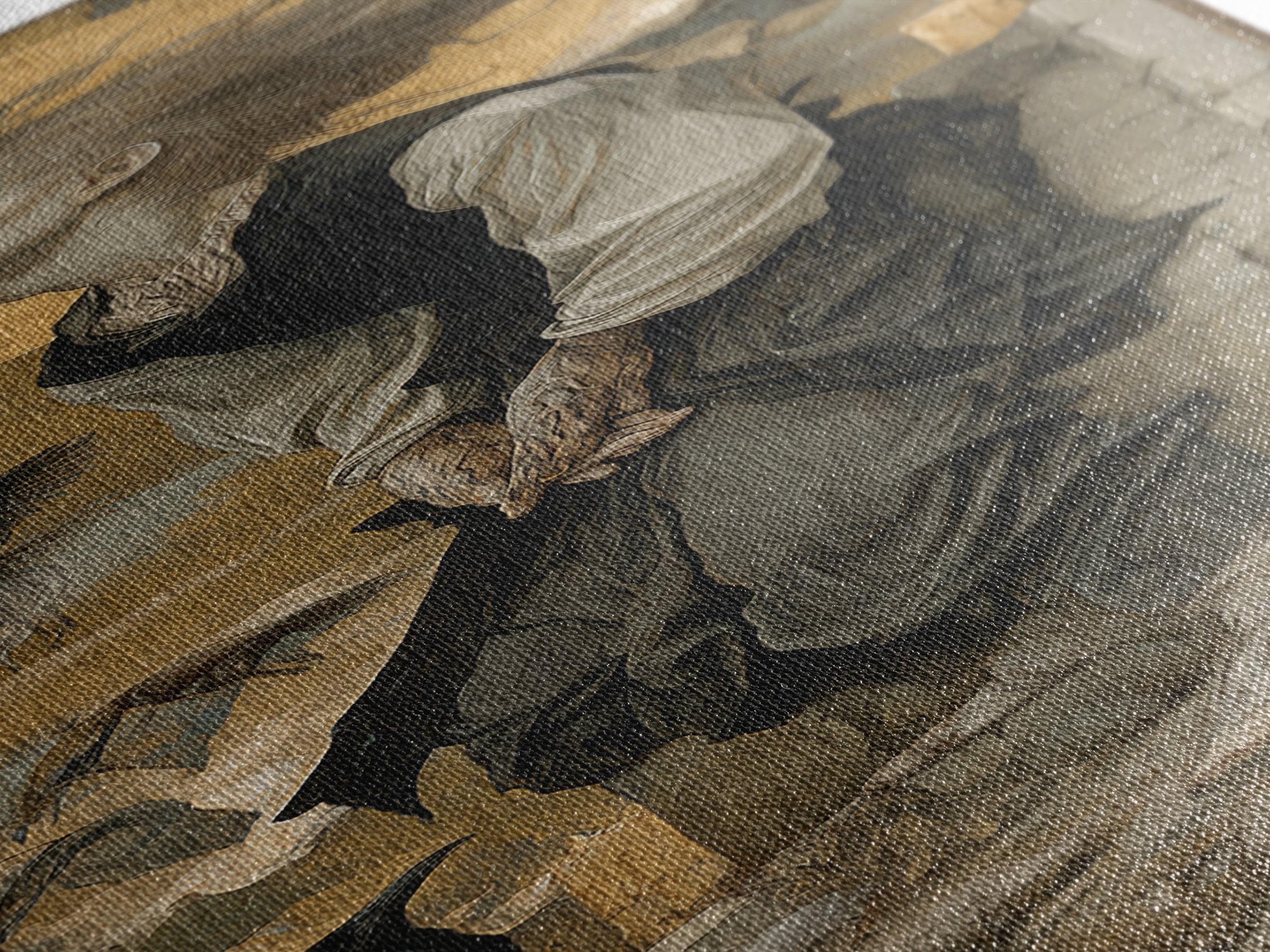 The Banshee Singer, Dark Renaissance Art, Tall Narrow Wall Art, Dark Fantasy Wall Art, Canvas Print, Halloween Wall Art