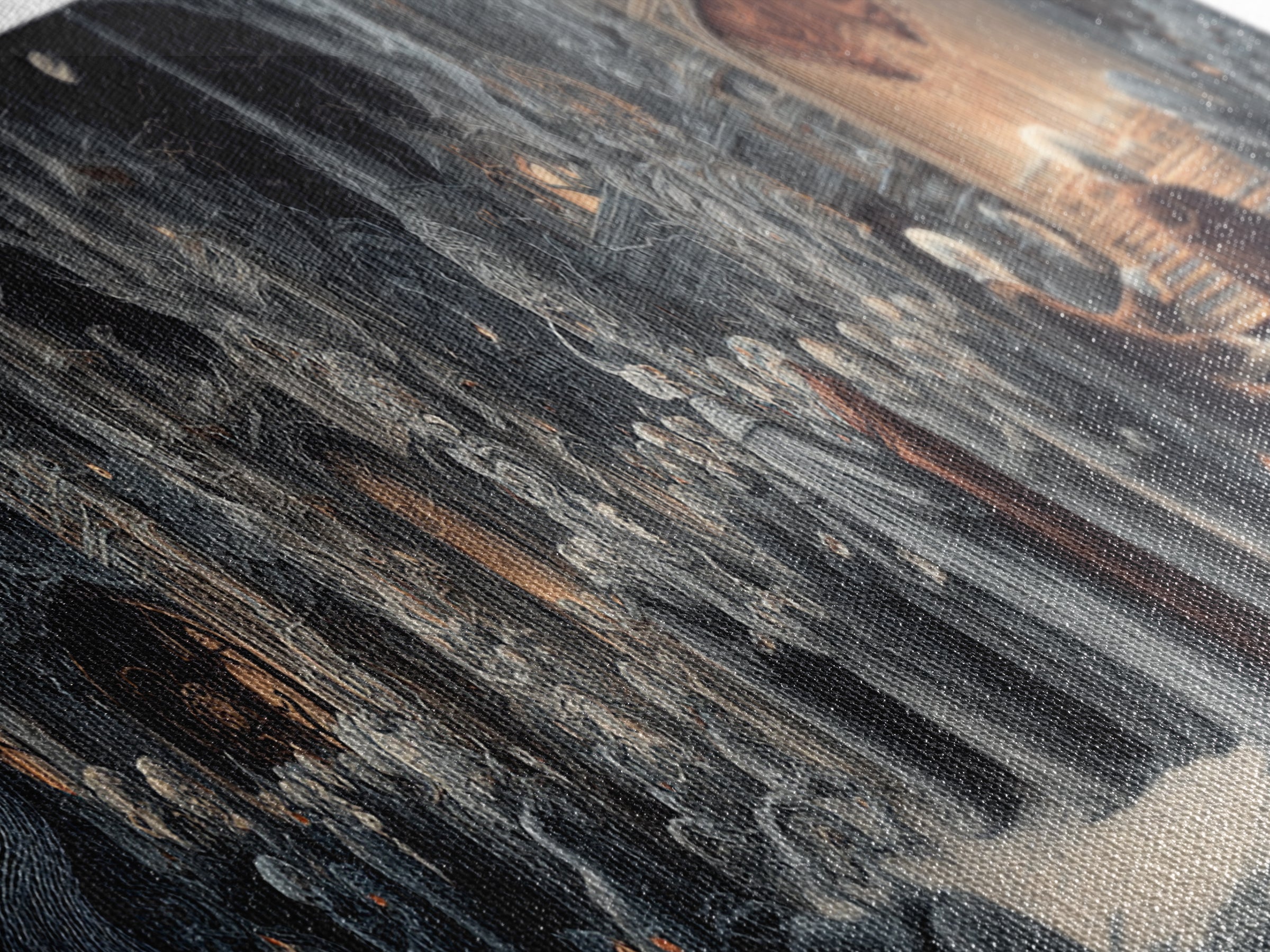 The Phantom Organist, Medieval Grotesque Art, Extra Wide Wall Art, Gothic Horror Wall Art, Canvas Print, Halloween Wall Art